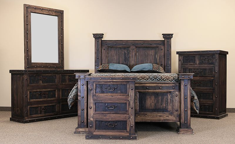 Rustic King Bedroom Set - Signature Design By Ashley Naydell 4 Piece ... within Creating Cozy Retreats with Authentic Rustic Bedroom Furniture Sets King