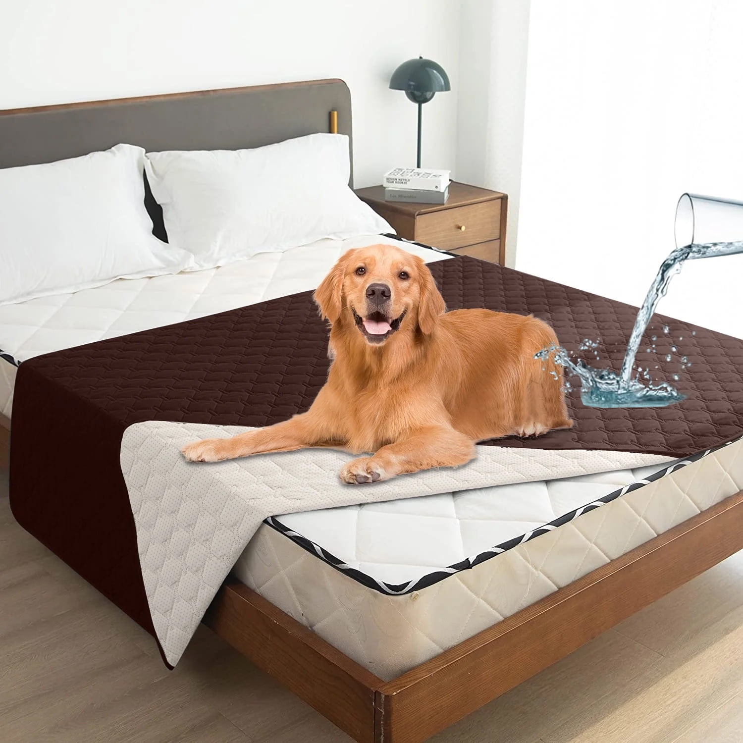 Sanmadrola Waterproof & Dog Bed Cover Pet Blanket Sofa, Couch Cover ... intended for Waterproof Bed Covers For Dogs