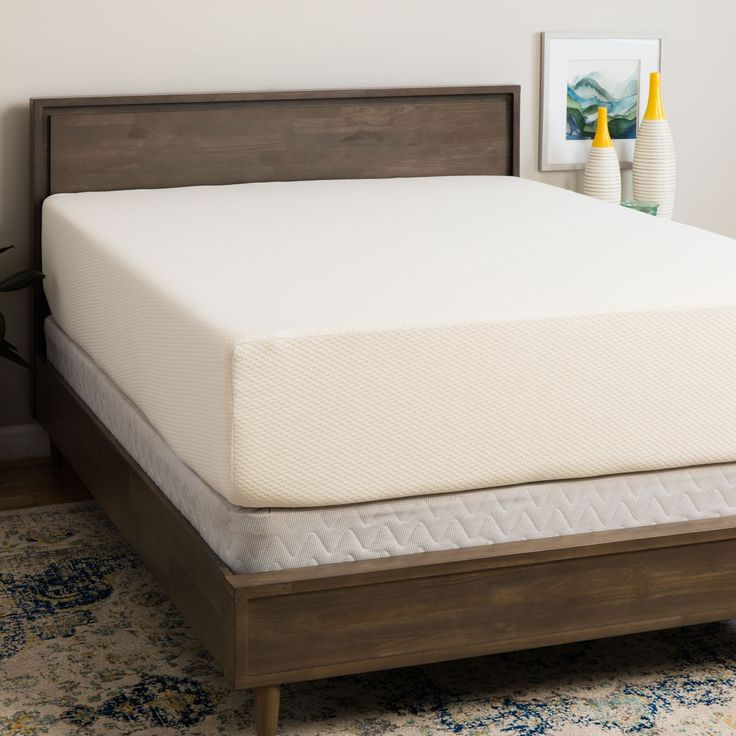 Select Luxury Medium Firm 14-Inch King Size Memory Foam Mattress And ... inside Foundation For Memory Foam Mattress