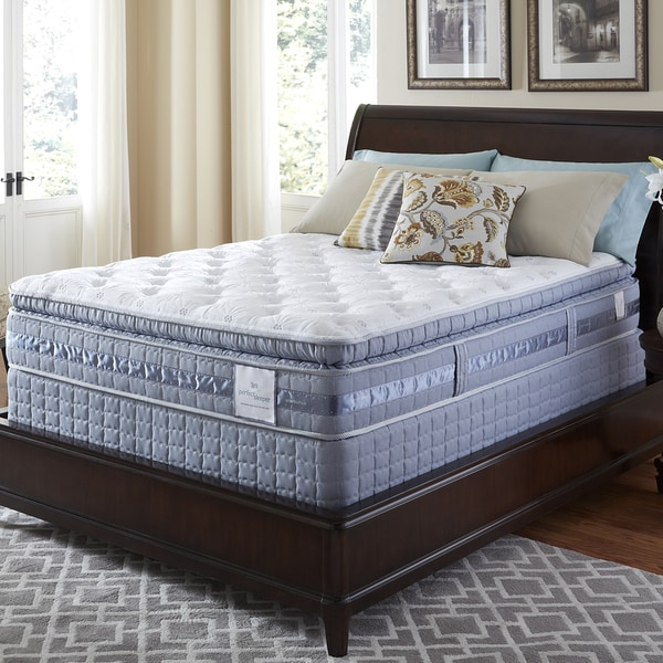Serta Perfect Sleeper Resolution Super Pillow Top Queen-Size Mattress ... within Real sleepers share their experiences with queen pillow top mattresses and recovery