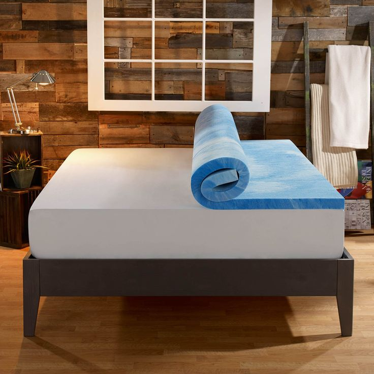 Sleep Innovations Dual Layer 4 Inch Memory Foam Mattress Topper, Full ... pertaining to Comparing 4 Inch Memory Foam Mattress Covers to Traditional Options