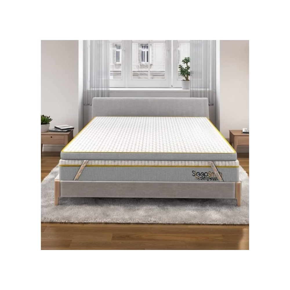 Sleepsmith Mattress Topper With Flip Memory Foam & Graphite Infused ... throughout Expert advice on maintaining your memory foam mattress without flipping it