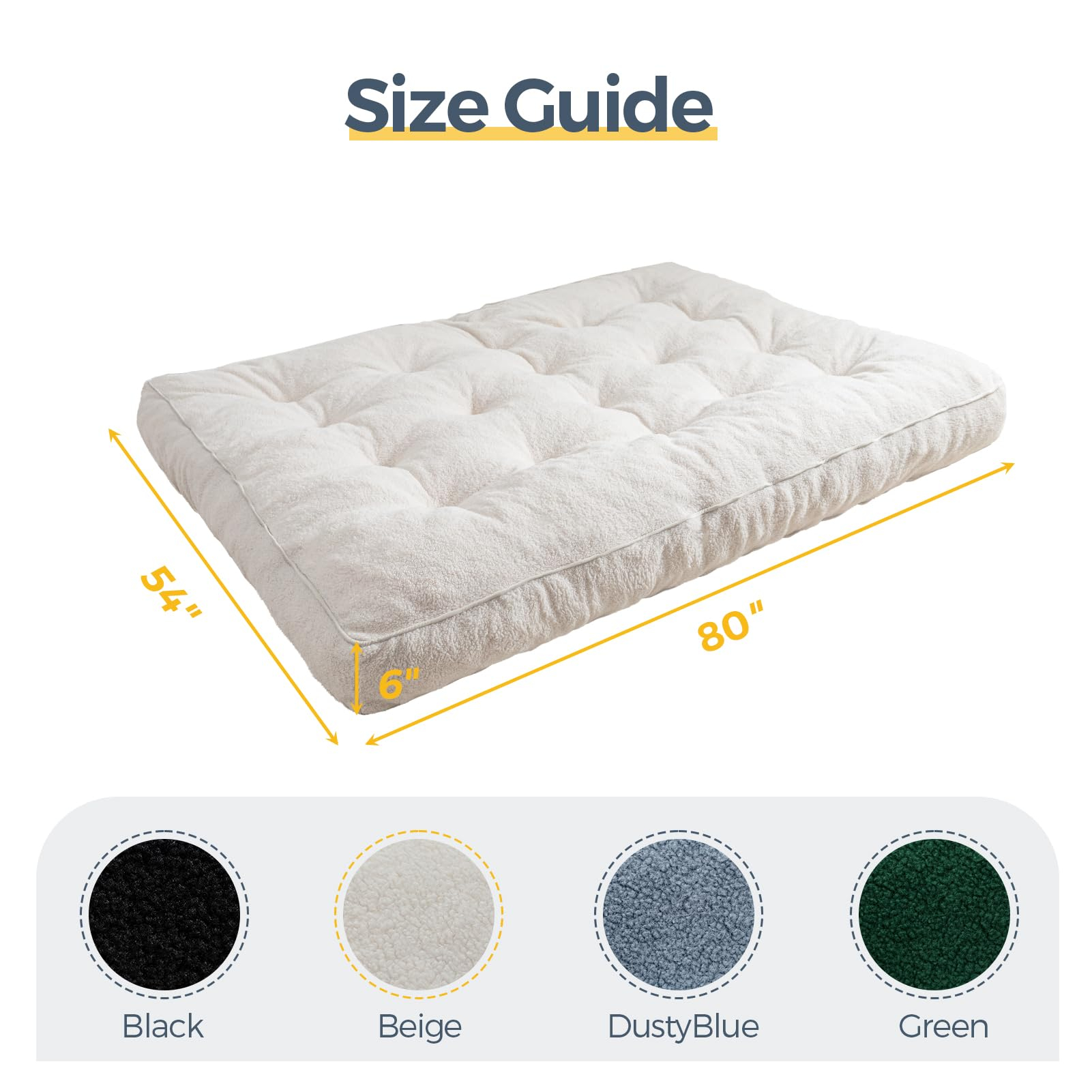 Snapklik.com : Maxyoyo 6" Futon Mattress Full Size, Thick Boucle Futons ... with regard to Size Of A Full Futon Mattress