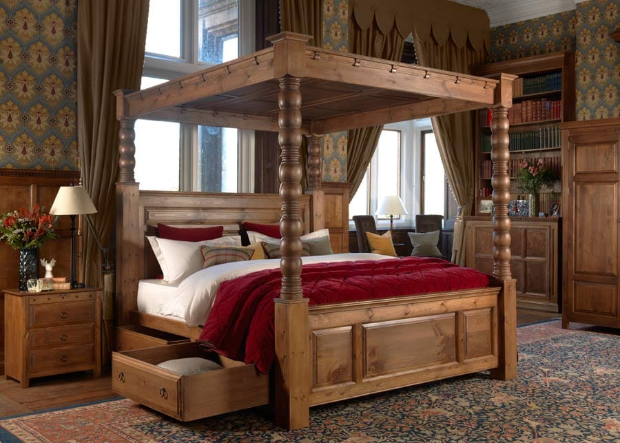 The Ambassador Solid Wood Four Poster Bed Handmade In The Uk for Understanding the timeless appeal of 4 poster king bed wood frames