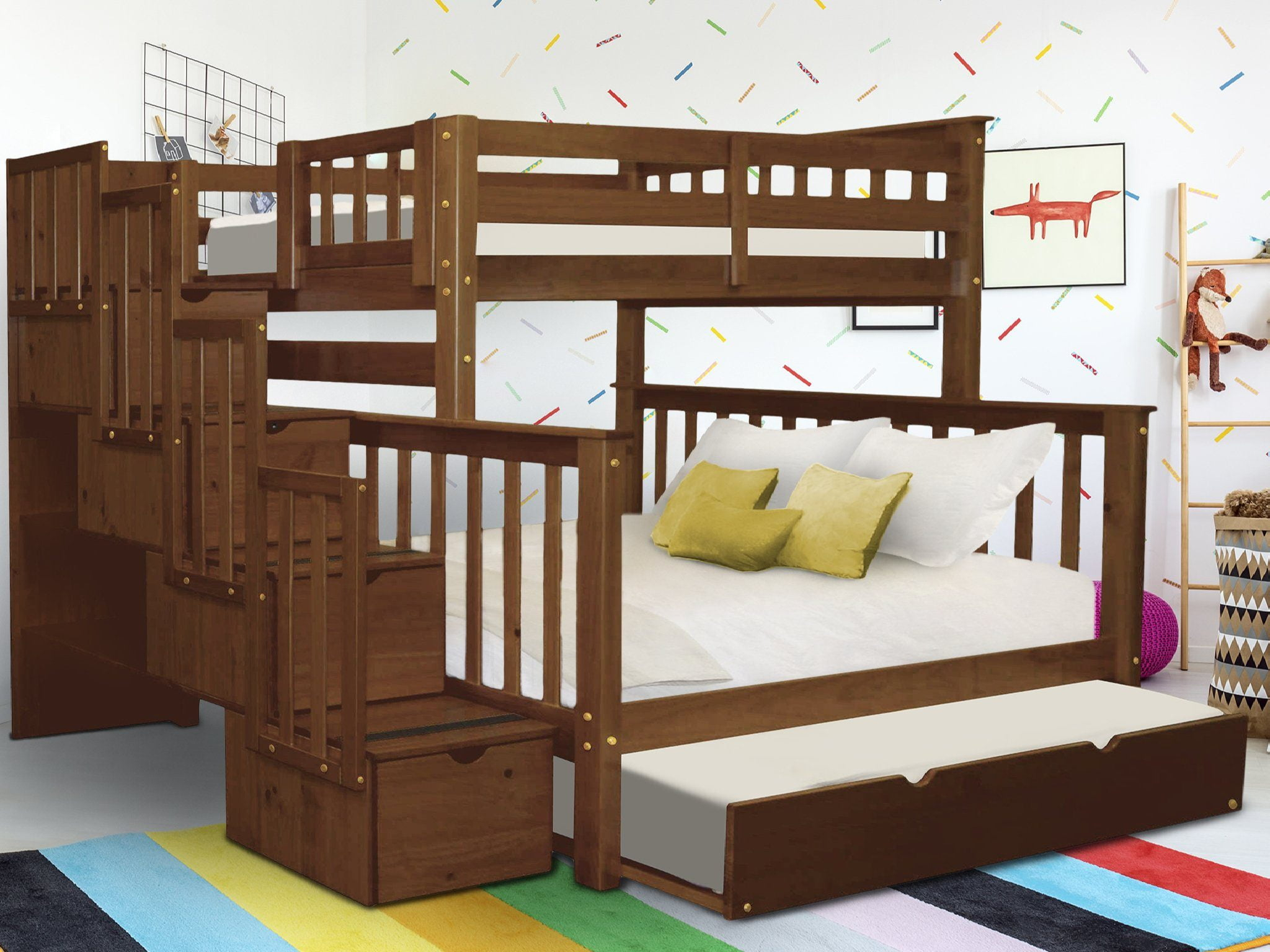 Trundle Bunk Bed With Stairs At Joshua Mayes Blog pertaining to How to Choose the Perfect Bunk Bed with Trundle and Stairs for Your Home