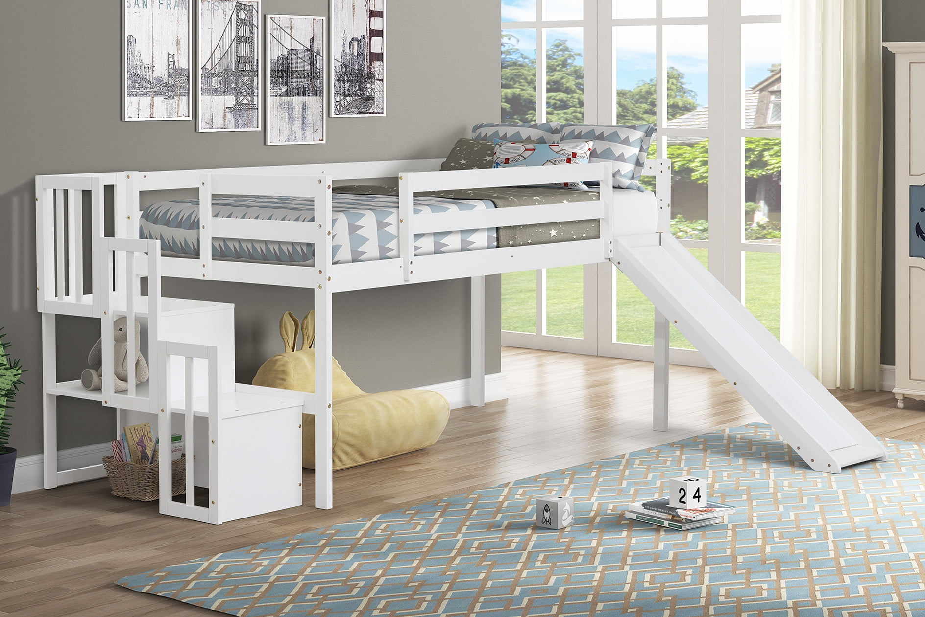 How to choose the perfect loft bed with stairs and slide for your space