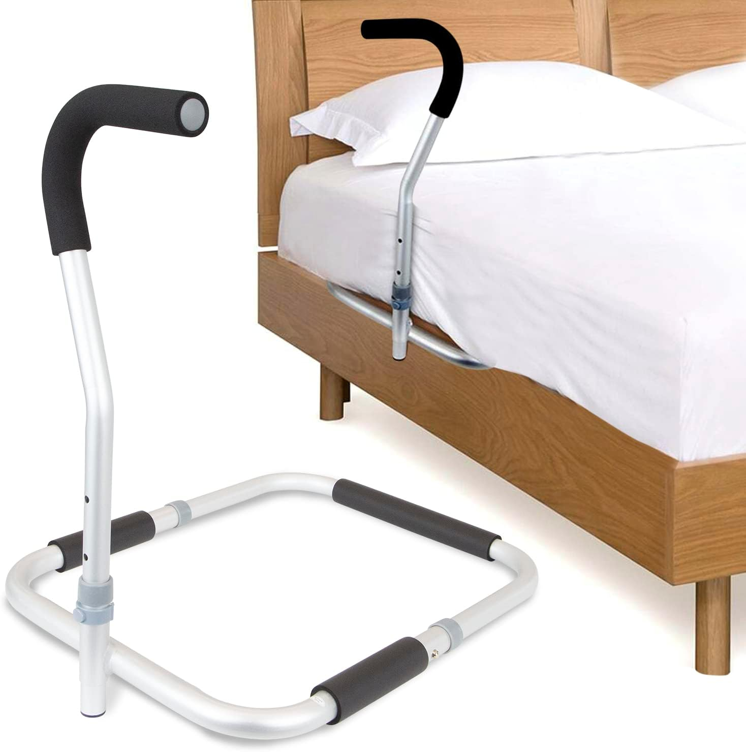 Vive Bed Rail Cane - Stand Assist Bar - Adjustable Height Bedside ... in Choosing the perfect bed cane for your adjustable bed setup