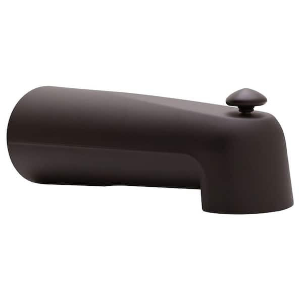 Westbrass 7 In. Extended Reach Wall Mount Tub Spout With Diverter, Oil ... within Oil Rubbed Bronze Bathtub Spout