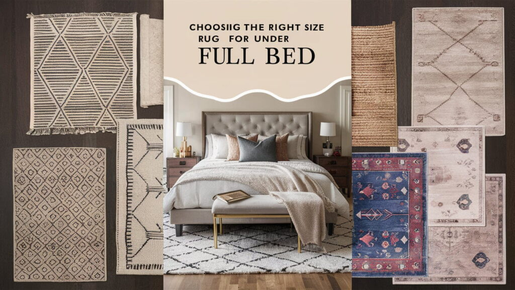 What Size Rug For Under Full Bed? The Complete Guide - Custom Rugs inside Creating visual harmony with proper full bed rug proportions
