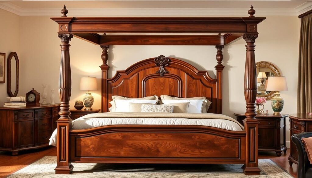 Why Choose A Four Poster Bed King? Top Reasons inside Creating intimacy and elegance with solid wood four poster bed designs