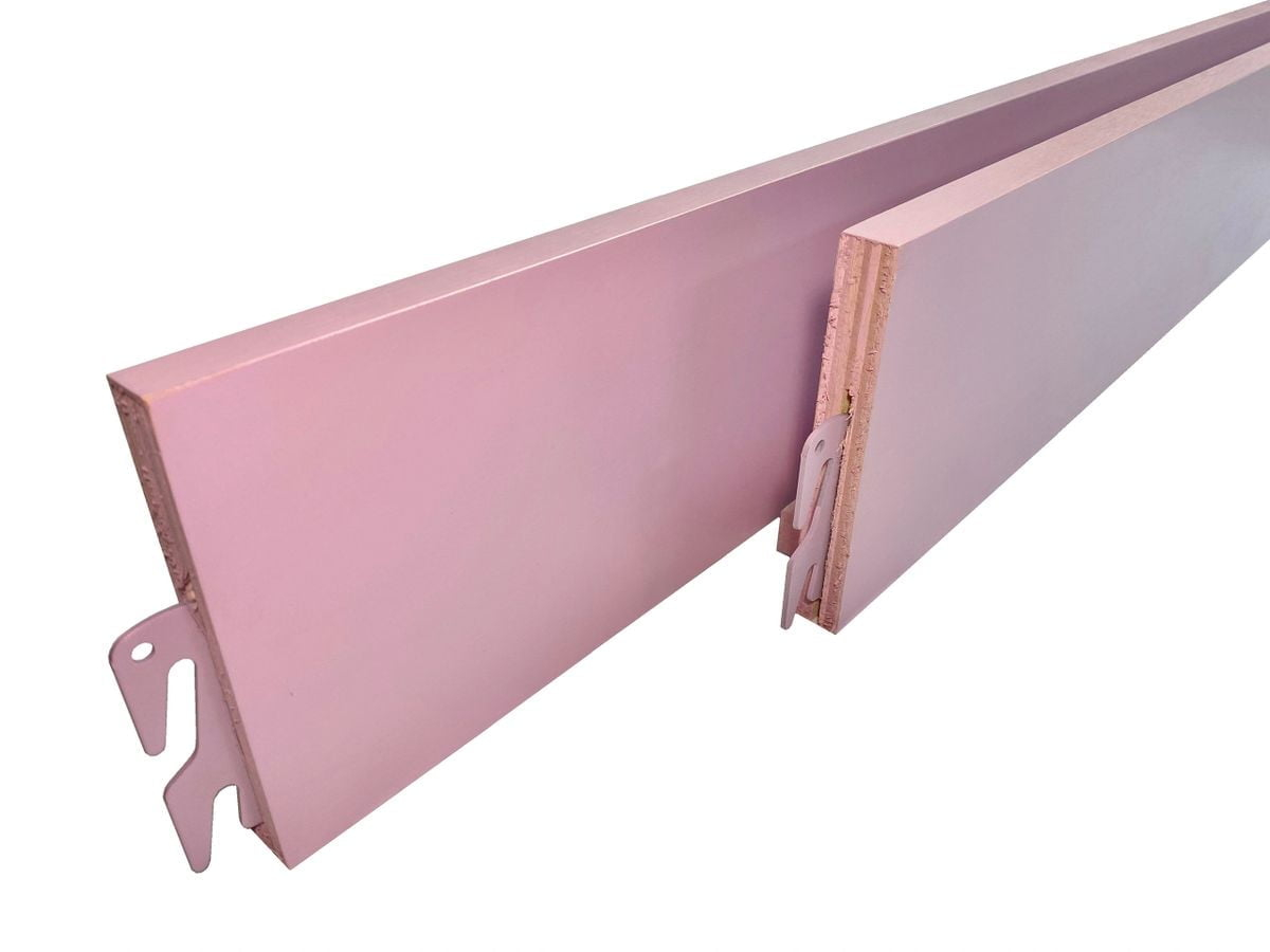 Wood Bed Rails - Hook-On Replacement Rails (Pair) - Pink, 86" - Fits ... in Full Size Bed Rails With Hooks