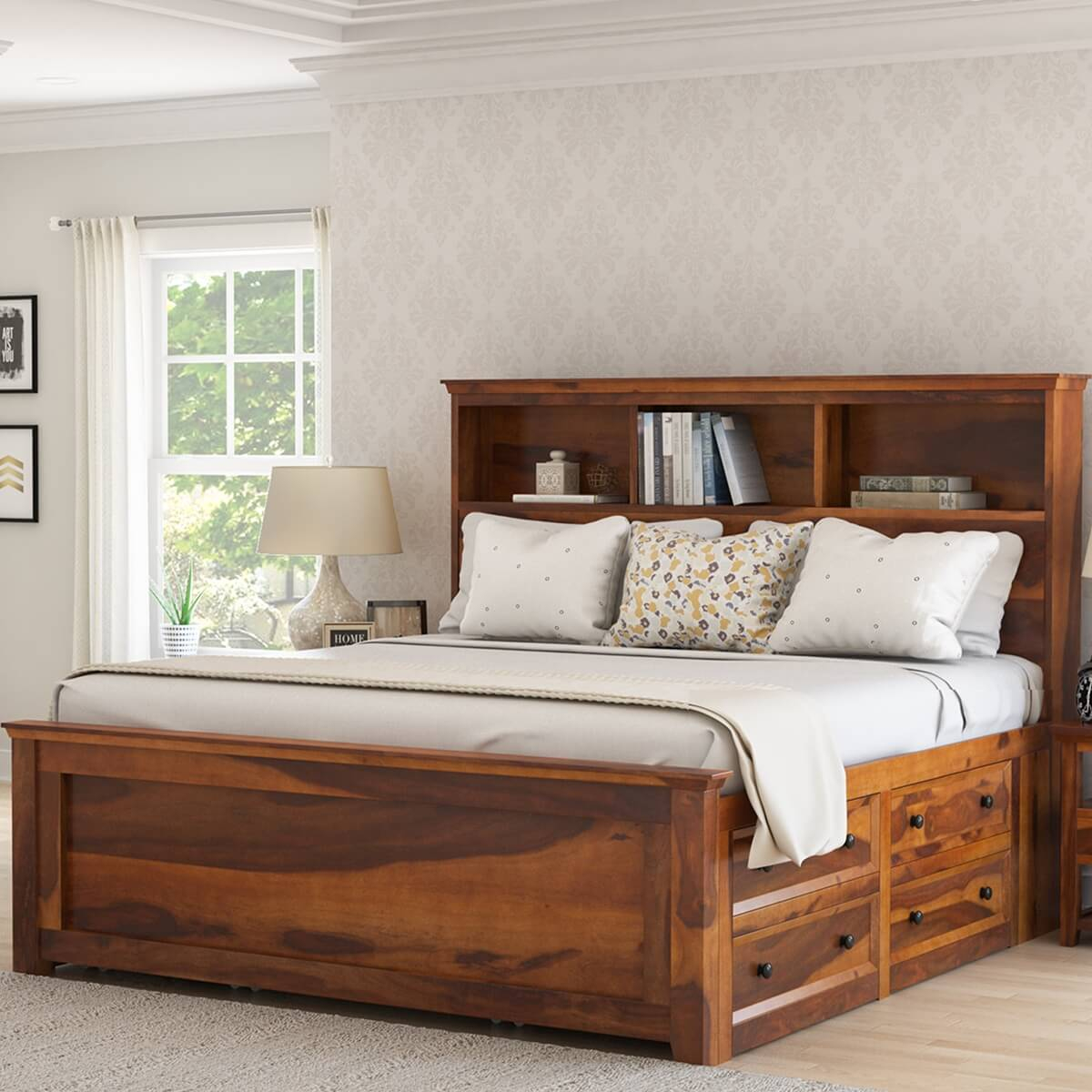 Wood Platform Bed Storage Wanda Platform Bed Frame With Storage Bench for Wood Platform Bed With Storage And Headboard