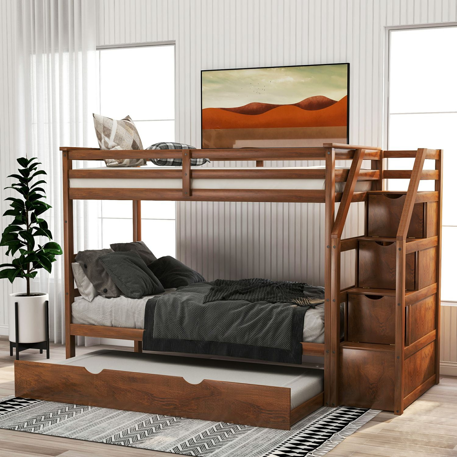 Wooden Bunk Bed With Stairs Instructions At Chad Frierson Blog with Adult Bunk Beds With Stairs