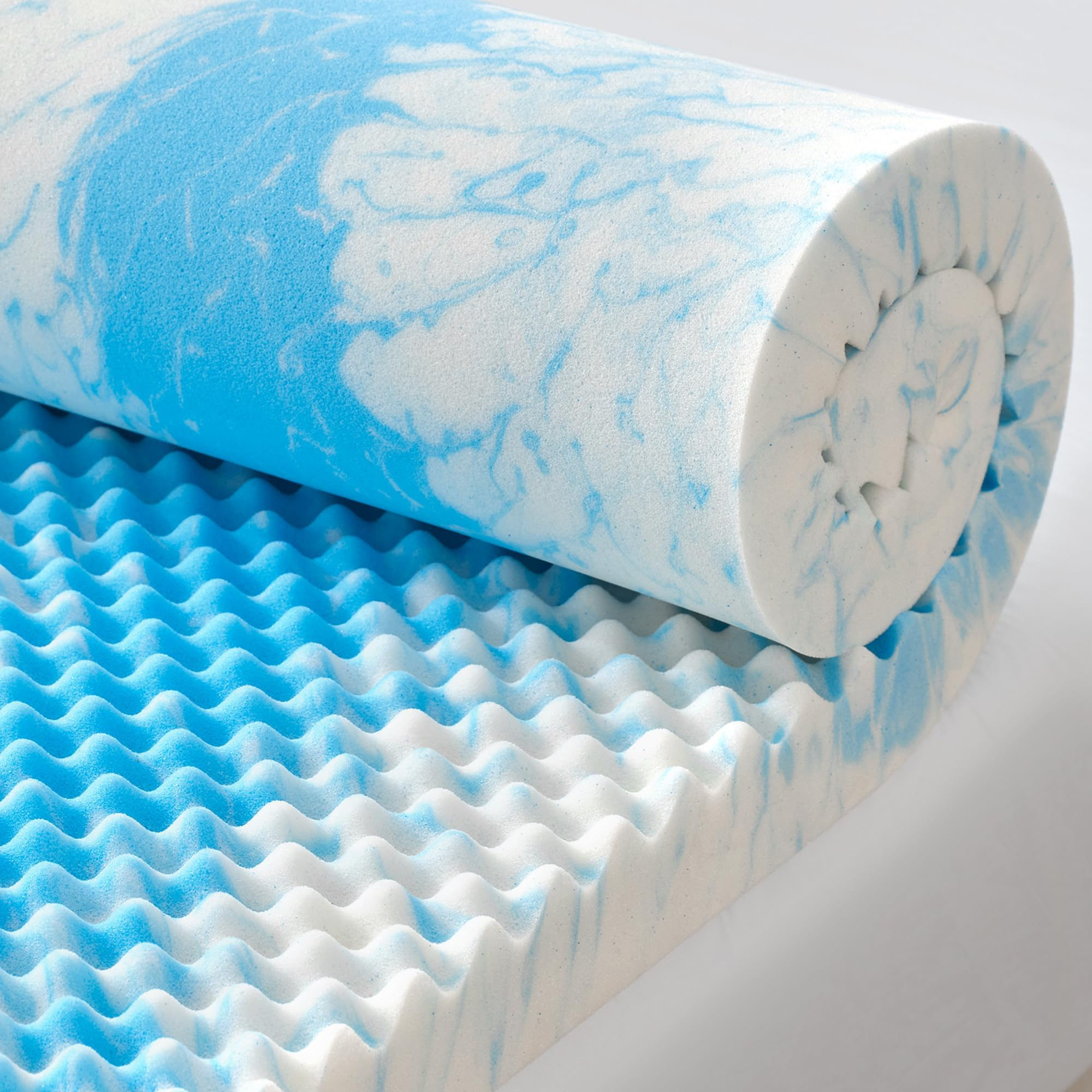 Amazon.com: Sinweek 3 Inch Egg Crate Memory Foam Mattress Topper King ... with regard to King Egg Crate Mattress Pad
