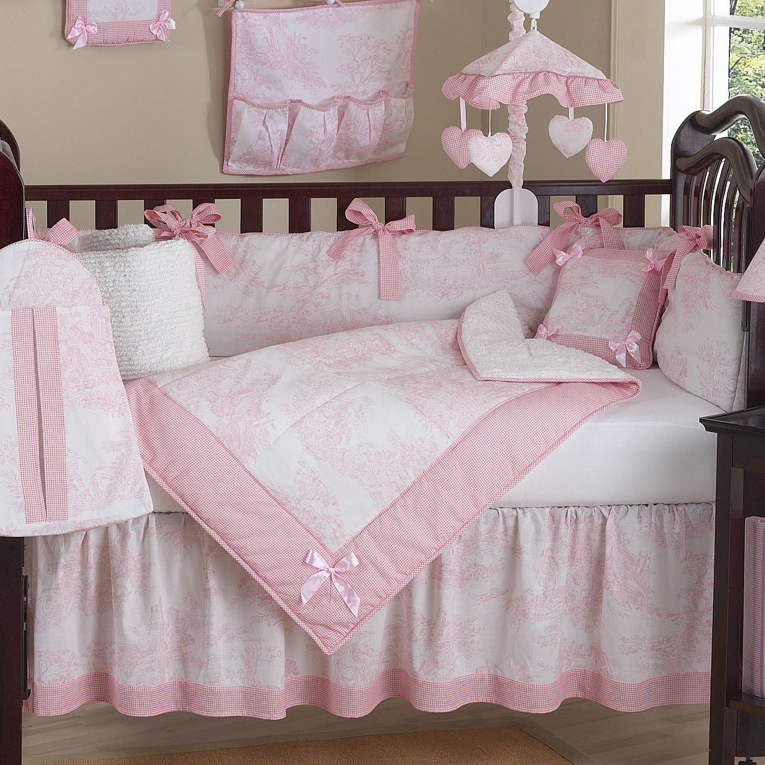 Aww Dream Nursery Bedding! I Love Pink! | Crib Bedding Girl, Crib Sets ... throughout What to Look for in a Safe and Comfortable Baby Crib Bedding Set for Girls in 2026