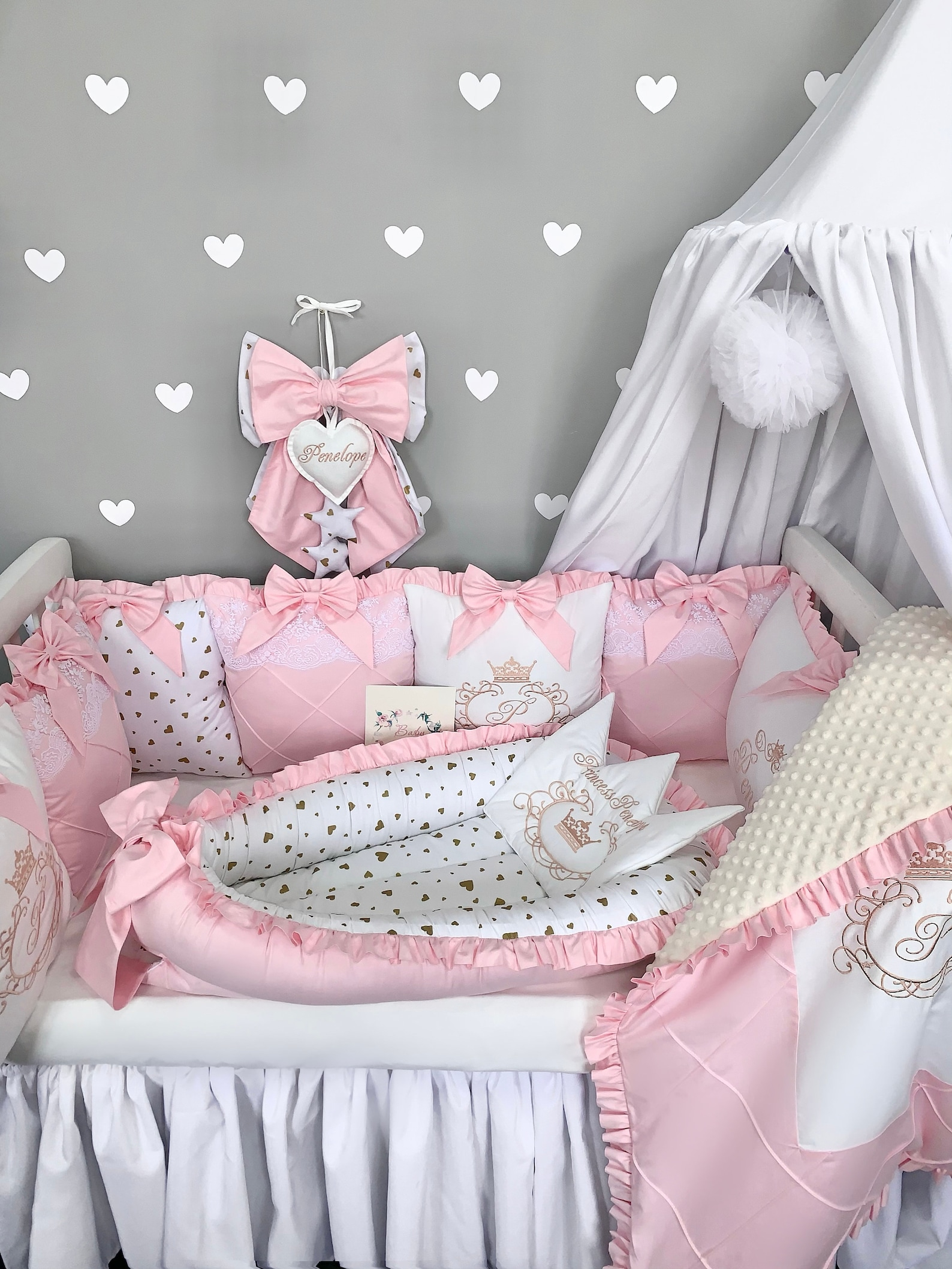 Baby Girl Bedding Crib Bedding Set Cot Bedding Pink Crib | Etsy with regard to Baby Crib Bedding Sets Girl