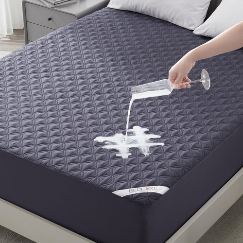 Bedlore Waterproof Mattress Protector Cal King Size Noiseless Mattress ... within Why Cal King mattress protectors are a must-have in modern bedrooms