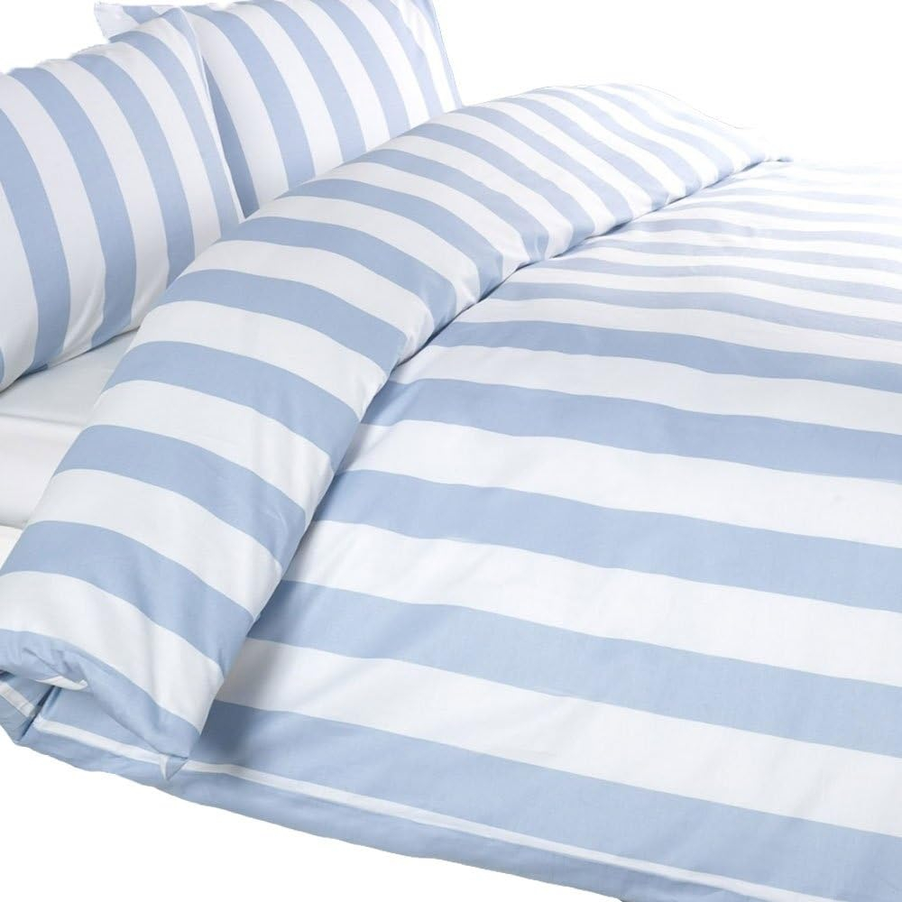 Louisiana Bedding Vertical Blue & White Stripe Striped Duvet Cover Set ... with How blue and white striped bedding creates calming sleep environments