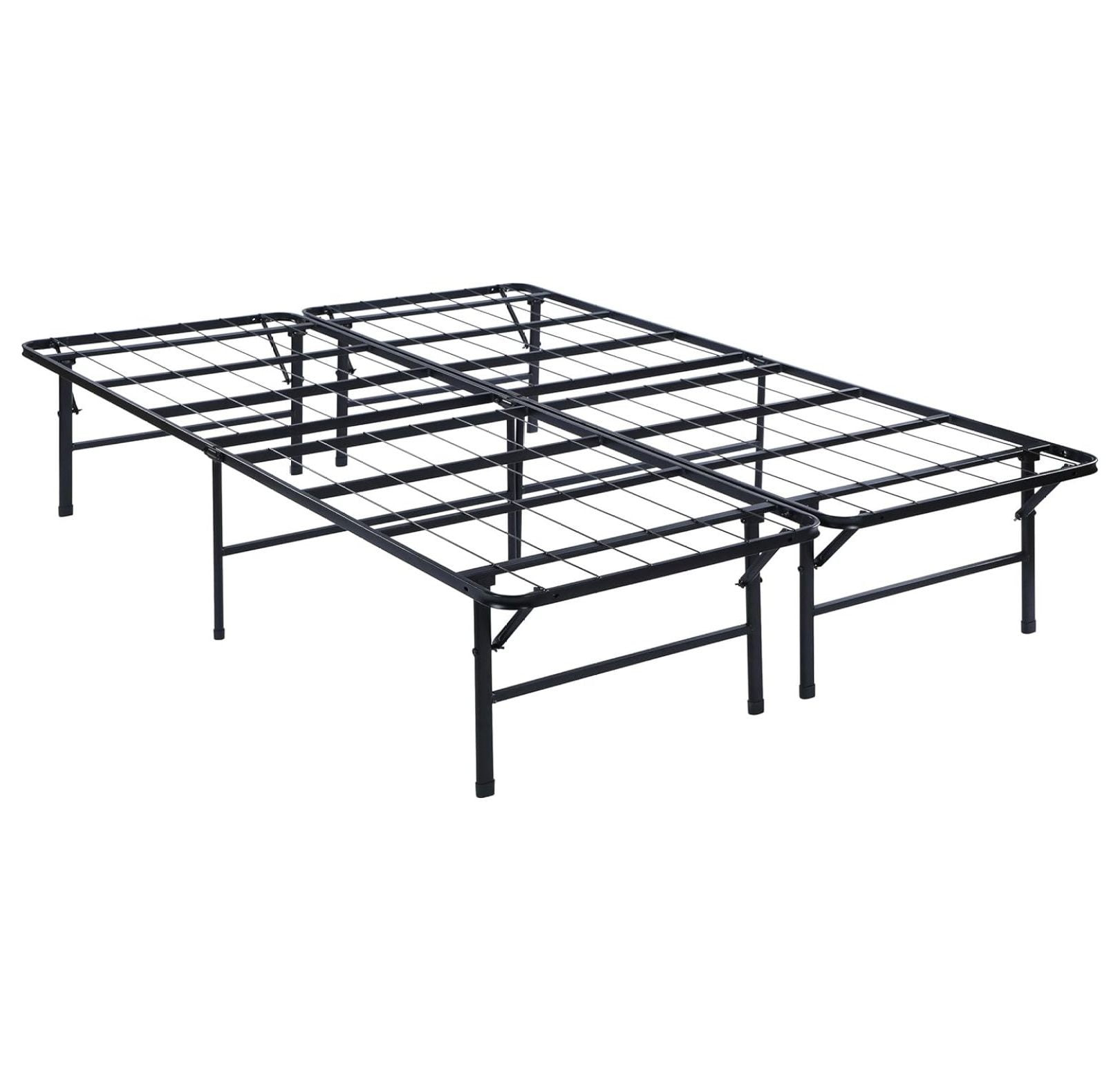 Mabel 14 Inch King Size Heavy Duty Steel Bed Frame With Mattress ... intended for From Sagging to Stability How King Size Bed Supports Transform Your Nights