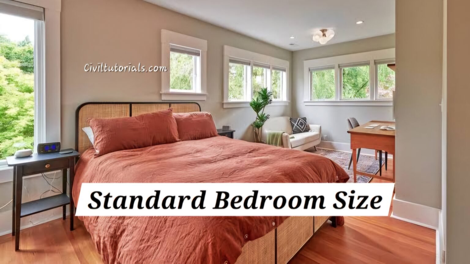 Standard Bedroom Size – Types, Dimensions, Benefits - Civil Tutorials in Standard Bedroom Size