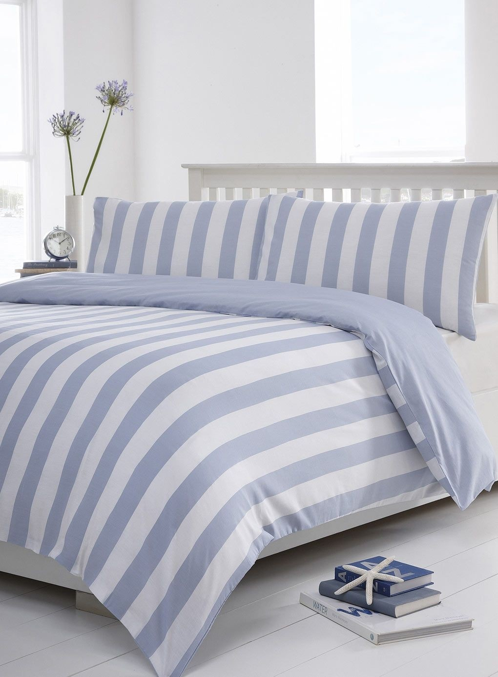 Striped Bedding Sets | Foter in Blue And White Striped Bedding