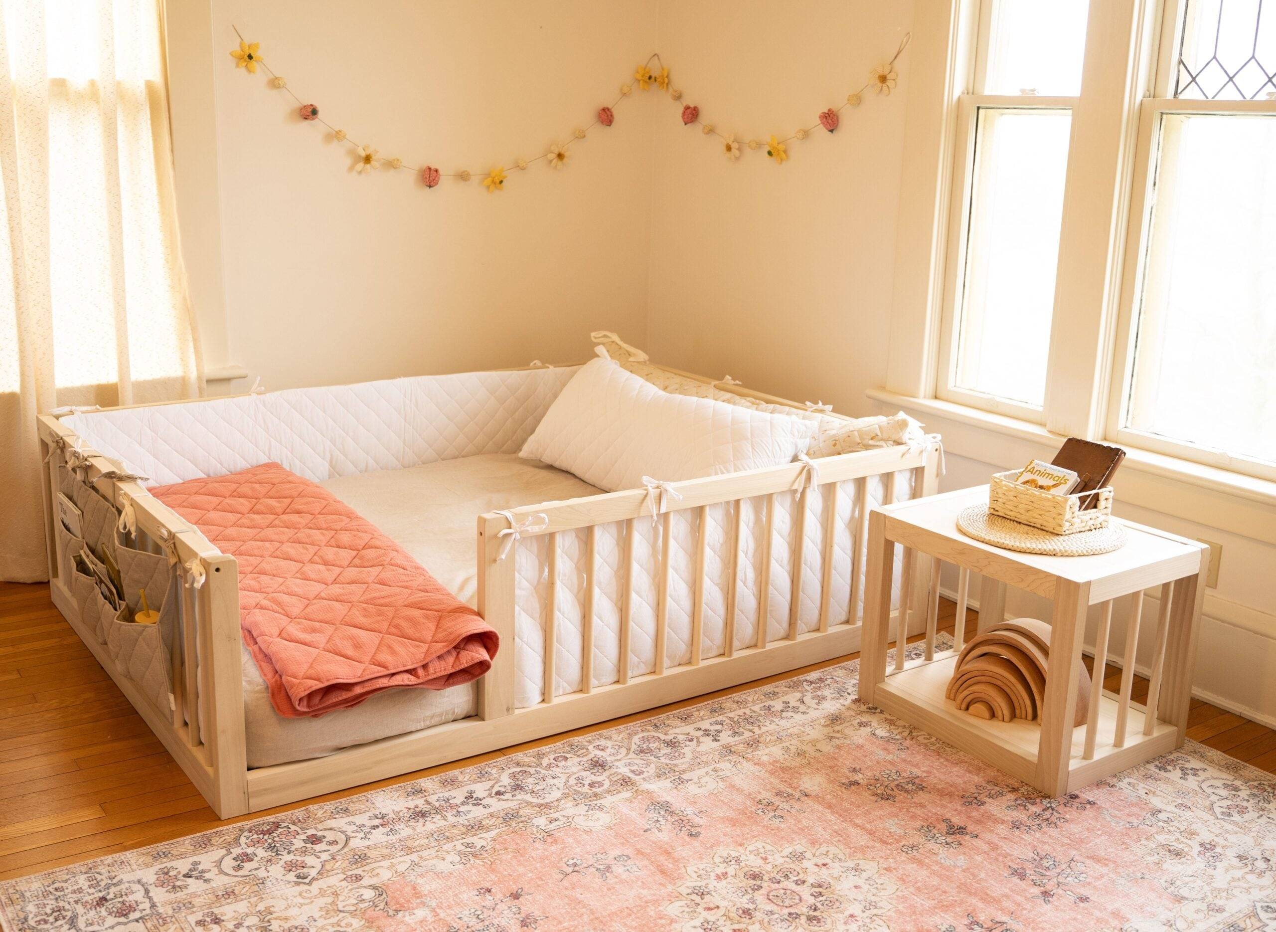 Toddler Floor Bed With Rails Diy At Jackson Ribush Blog within Toddler Floor Bed With Rails