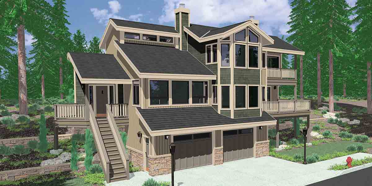 15+ House Plans With Walkout Basement On A Sloped Lot with regard to House Plans Sloping Lot Walkout Basement