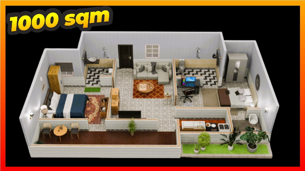 1000 Square Foot House | Small House Design 1000 Sq Ft House Plans 2 ... within 1000 Sf House Floor Plans