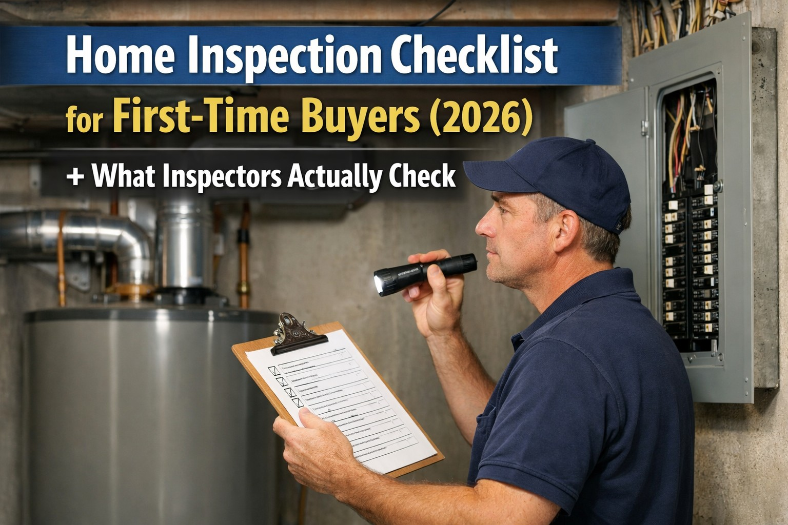 Home Inspection Checklist For First-Time Buyers (2026) + What ... within What downsizers and first time buyers should look for in efficient 2026 home layouts