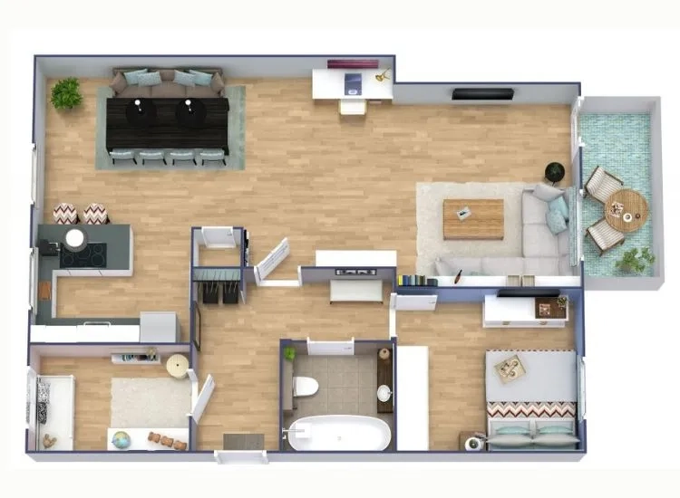 Perfect 750 Square Feet House Plans With Stunning Layouts intended for How to Maximize Space in a 750 Square Foot Casita Floor Plan