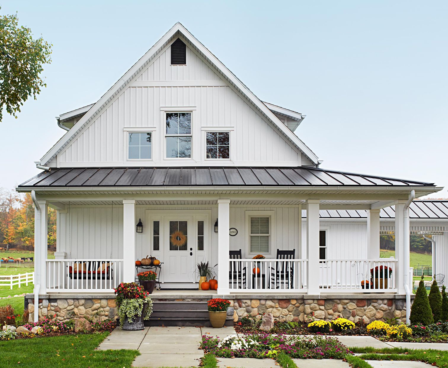 White Farm Houses With Wrap Around Porches: Timeless Charm In Rural ... throughout Why Wrap Around Porches Remain the Heart of Modern Farmhouse Living in 2026
