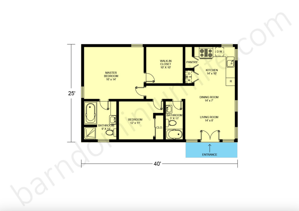 8 Beautiful 1000 Sq Ft Barndominium Plans intended for 1000 Sq Ft Barndominium Plans