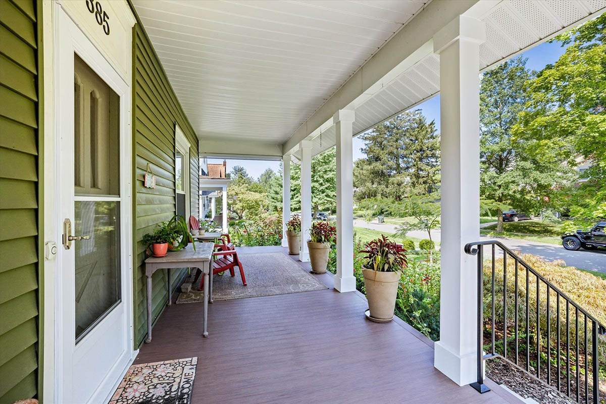 Clintonville Front Porch Remodel: Classic Style With Modern Durability ... with The History Behind the Expansive Front Porches of Clintonville Character Homes