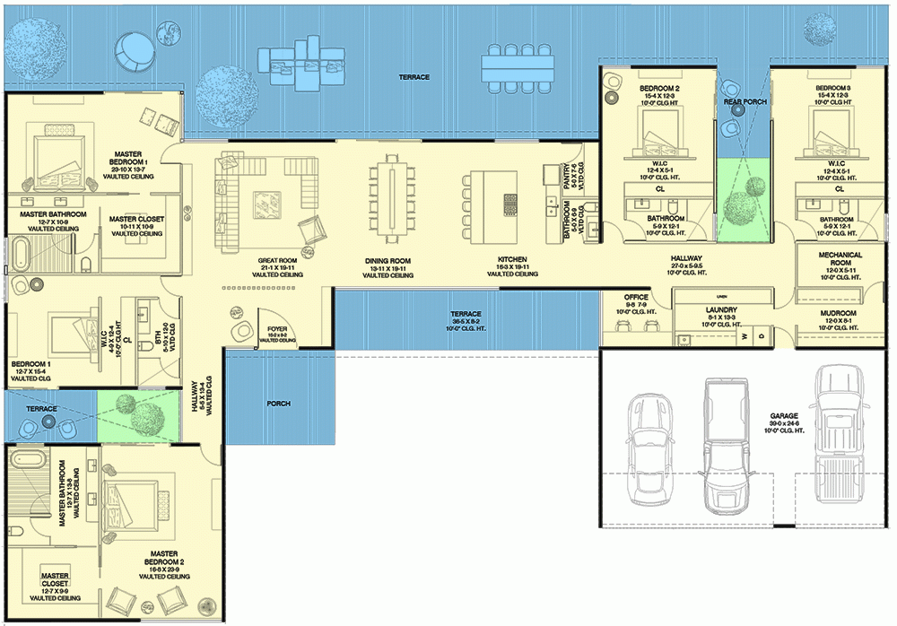 House Plan With Two Master Suites – Artofit throughout Two Master Bedroom Home Plans