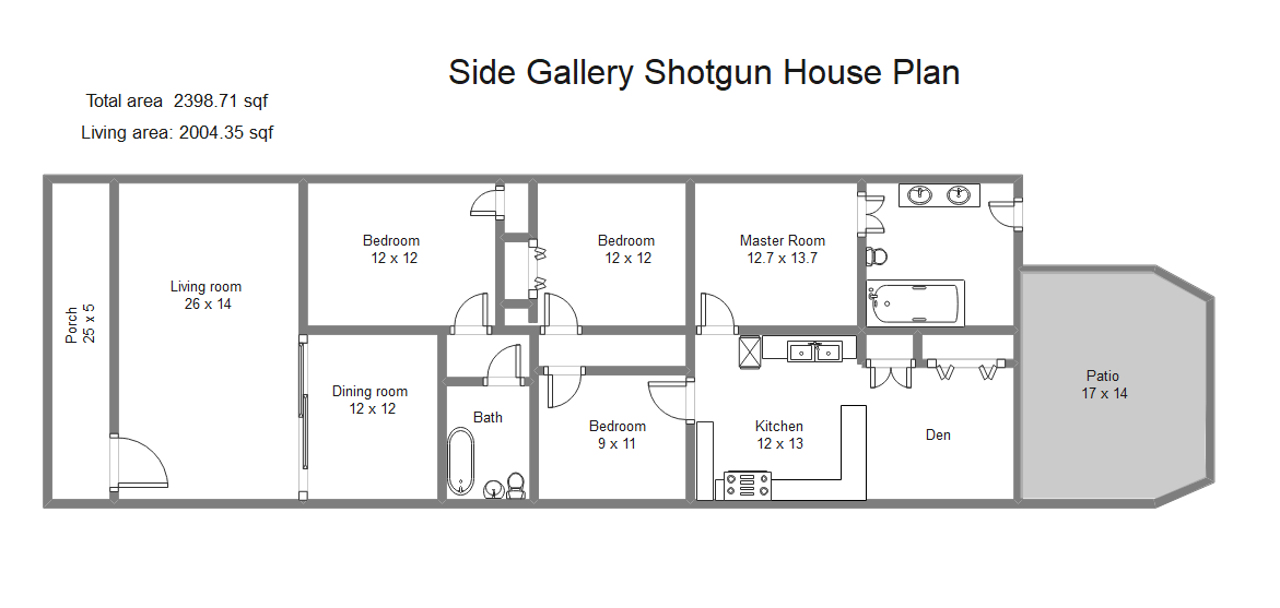 New Shotgun House Plans in Why Zero-Lot Line and Shotgun House Plans Are Making a Major Comeback