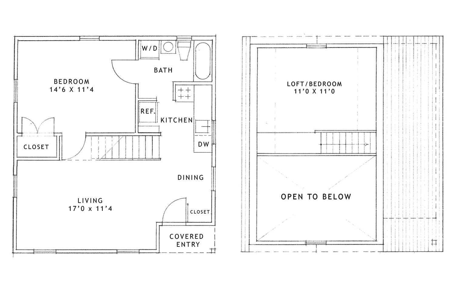 How to maximize vertical space in a compact one bedroom loft layout