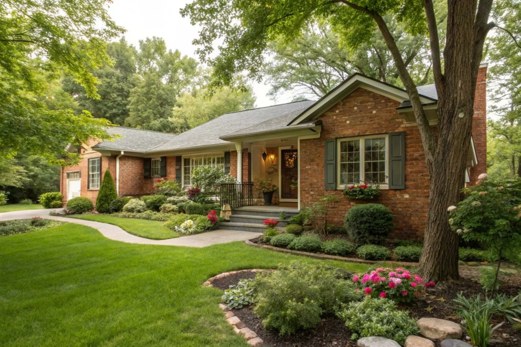 20+ Clever Landscaping Ideas For East Side Of House with Transforming Your Ranch House Exterior With Thoughtful Landscaping and Design Choices