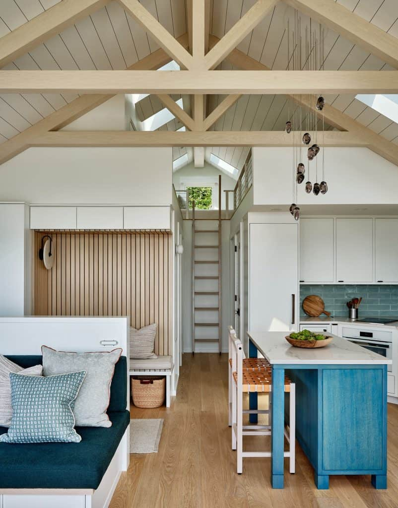 Cape Cod Beach House Gets Updated With Clever Small Space Design Ideas throughout 1 1 2 Story House