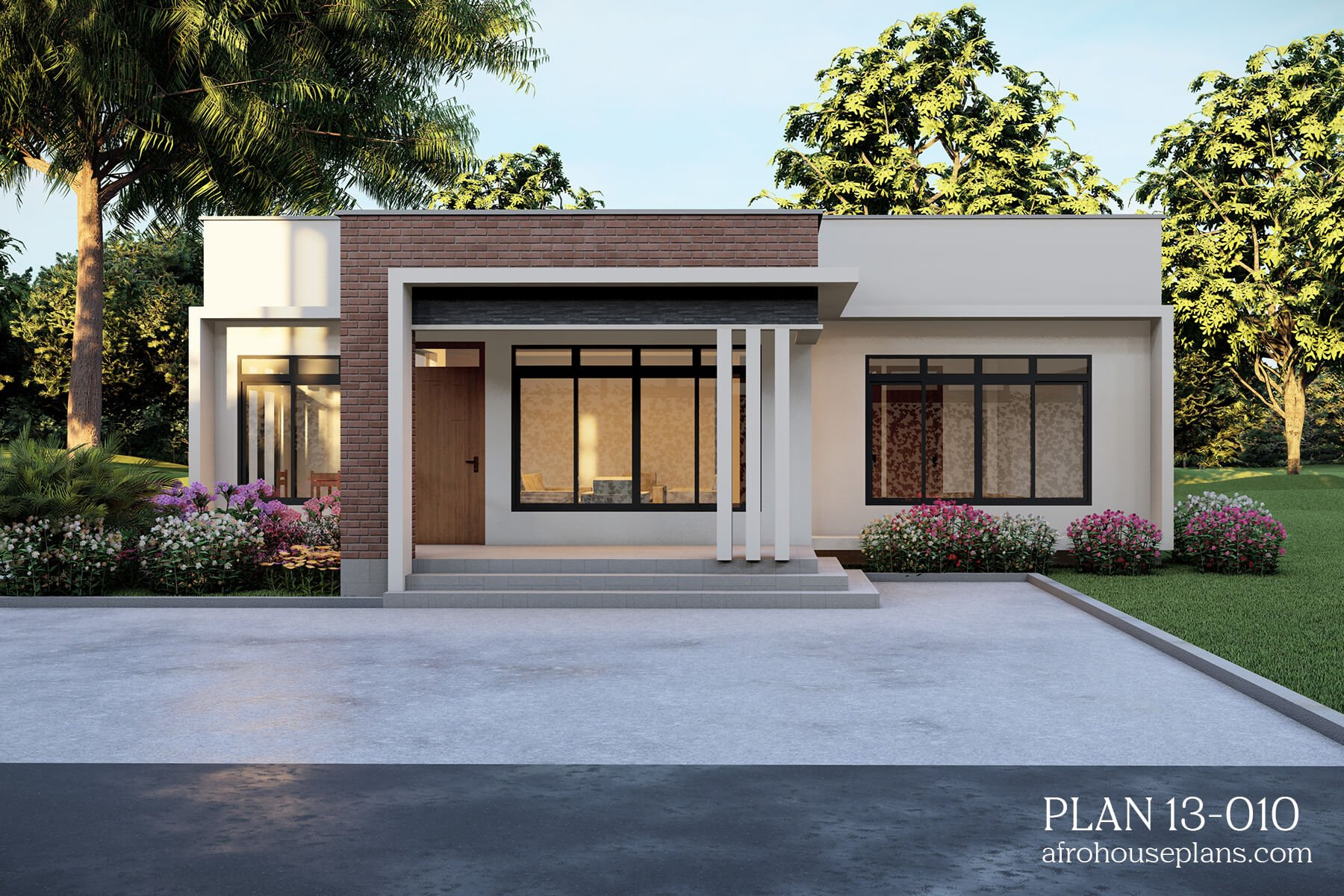 Free 10 Single Storey Modern House Design With Floor Plan 3 Bedroom ... regarding 3 Room House Floor Plan