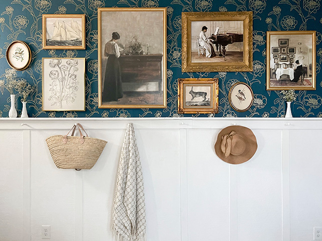 Mix And Match Frames: Gallery Wall Style And Color Tips in The interior designer guide to matching your wedding frames with your home aesthetic