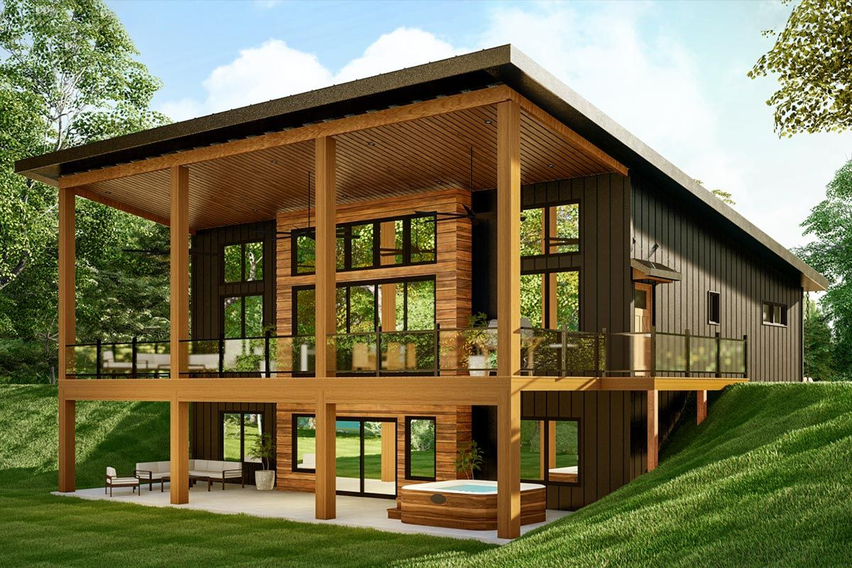 Plan 135233Gra Expandable Lake Or Mountain House Plan Under 1700 Square ... with regard to How architects are turning challenging 30 foot lots into surprisingly spacious homes