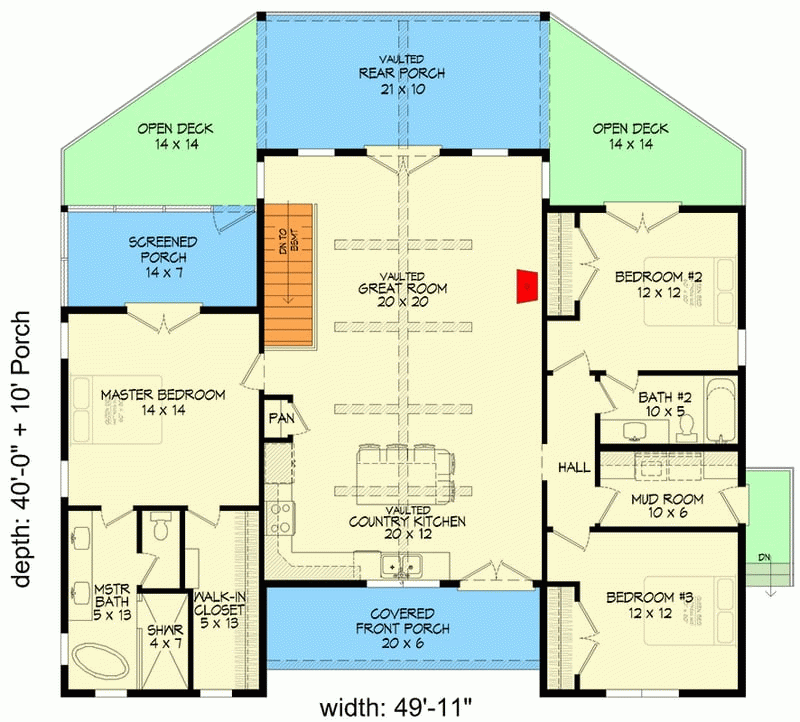 Plan 680620Vr: Craftsman House Plan With Split Bedrooms And Two-Story ... with regard to House Plans With 2 Master Bedrooms