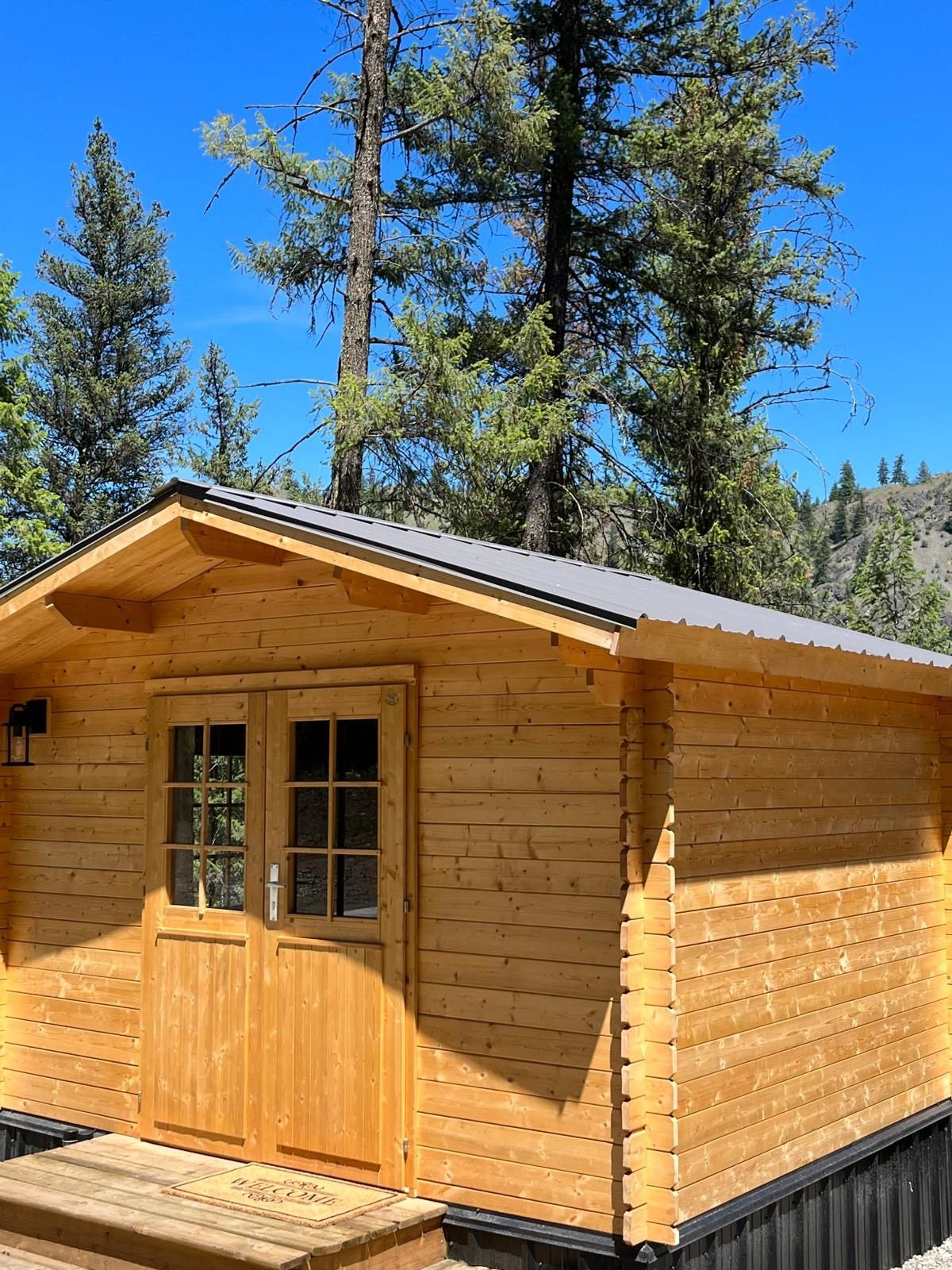 Rock Creek Rental Cabin - British Columbia Cabin Rental for 1 Story 2 Bedroom House Plans