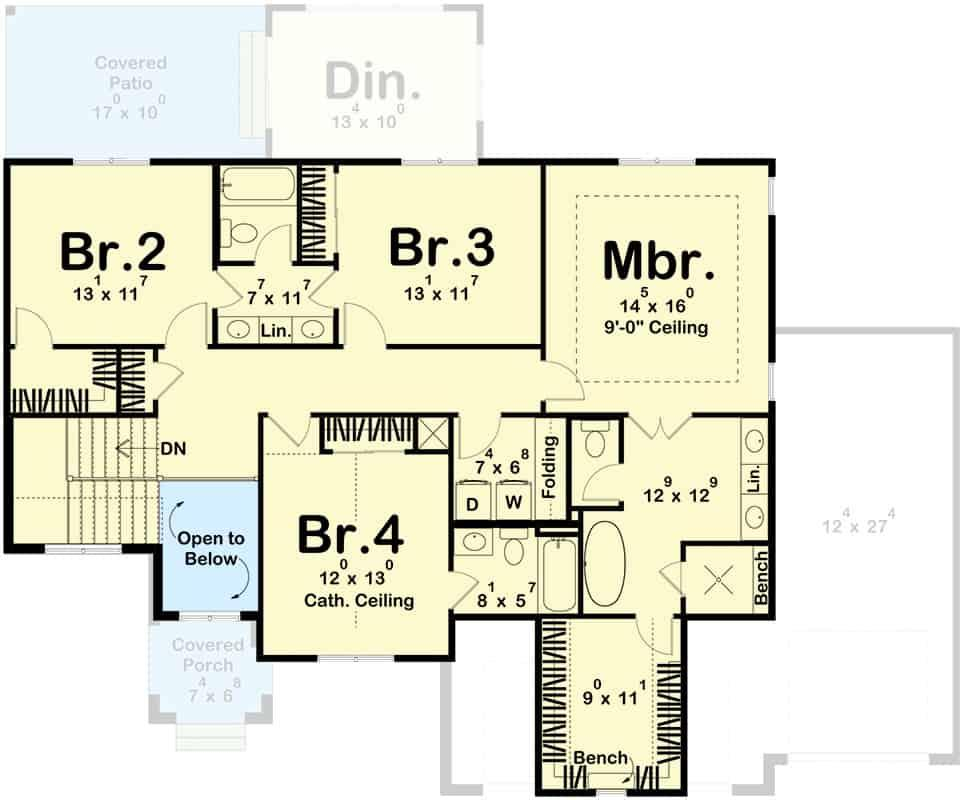 10 Four-Bedroom Homes Featuring 3-Car Garage Layouts – Home Stratosphere in Small House 4 Bedroom Plan