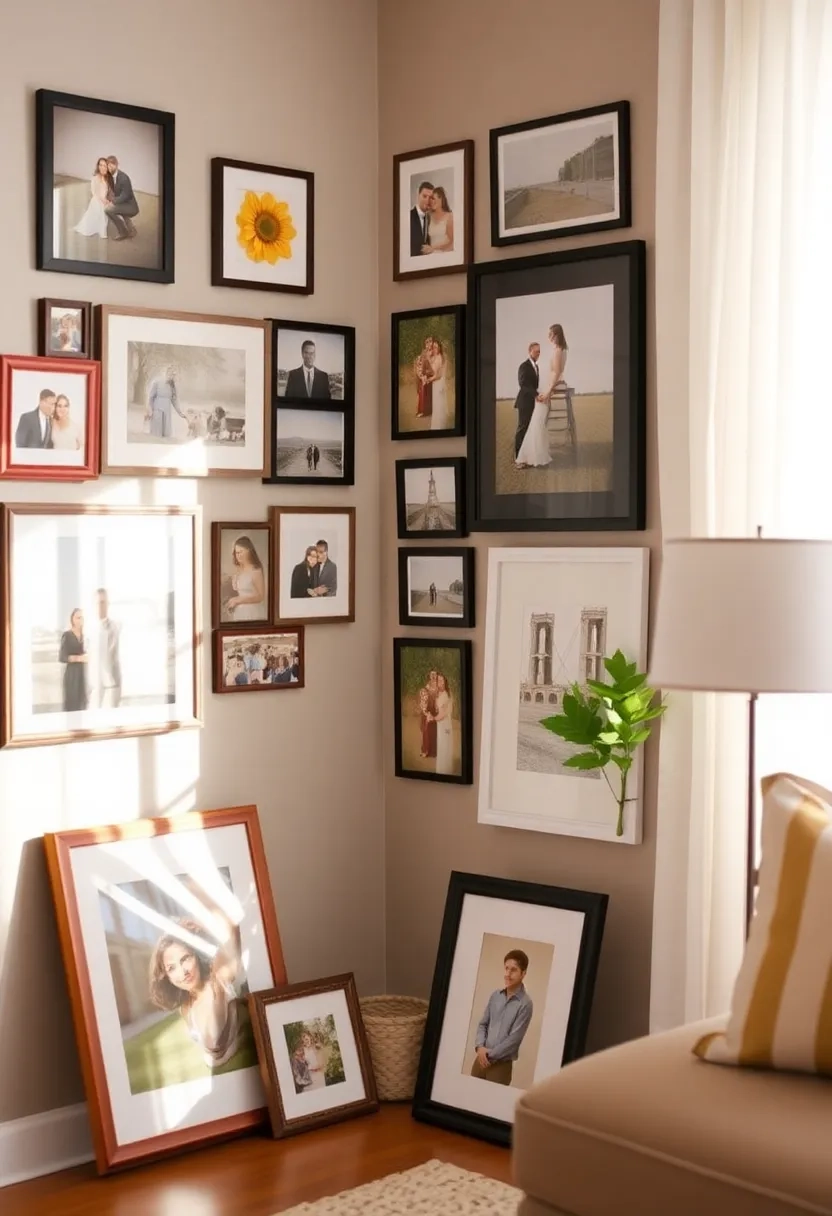 21 Unique Ways To Hang Photos And Showcase Your Favorite Memories ... within Stylish Ways To Display Family Photos