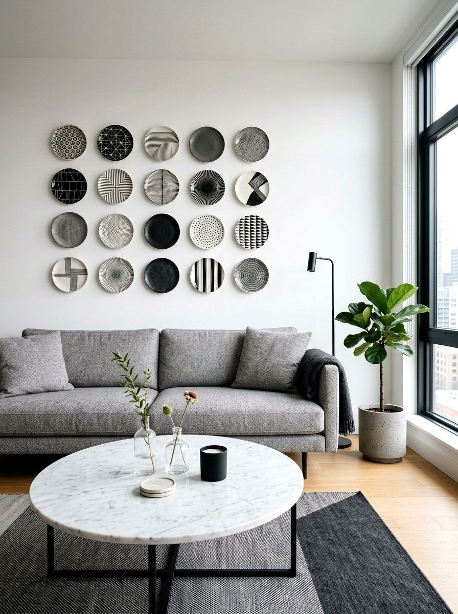 25 Inspiring Spring Home Office Decor Ideas For Productivity regarding Plate Wall Ideas For Empty Spaces