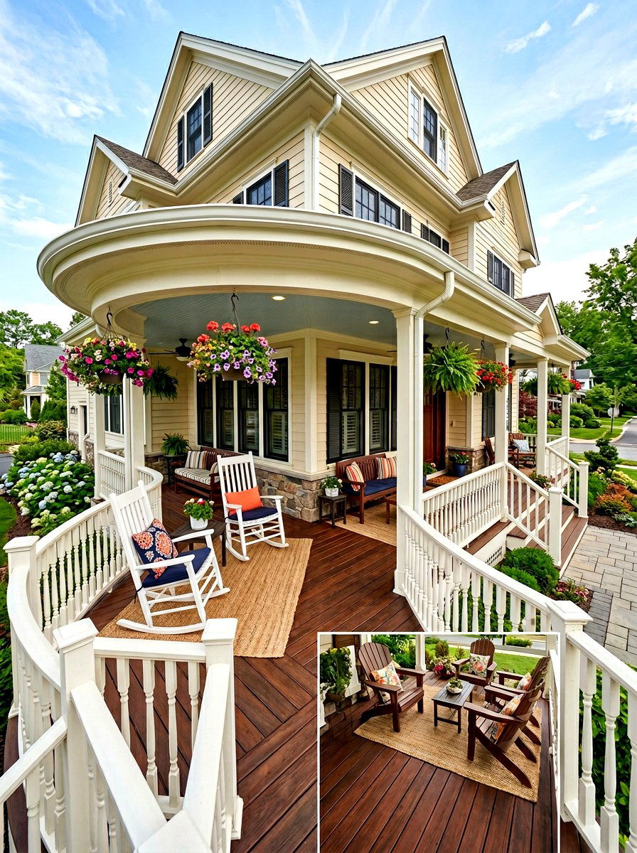 30 Front Porch Entry Ideas To Welcome Guests With Style - Suite 101 in Finding the Right Architectural Style for Your Wrap Around Porch Layout
