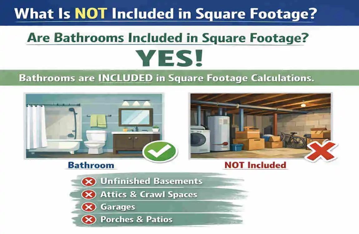 Are Bathrooms Included In Square Footage? What Really Counts In Your ... with regard to Designing a Home Where Every Bedroom Has Its Own Bathroom Without Wasting Square Footage