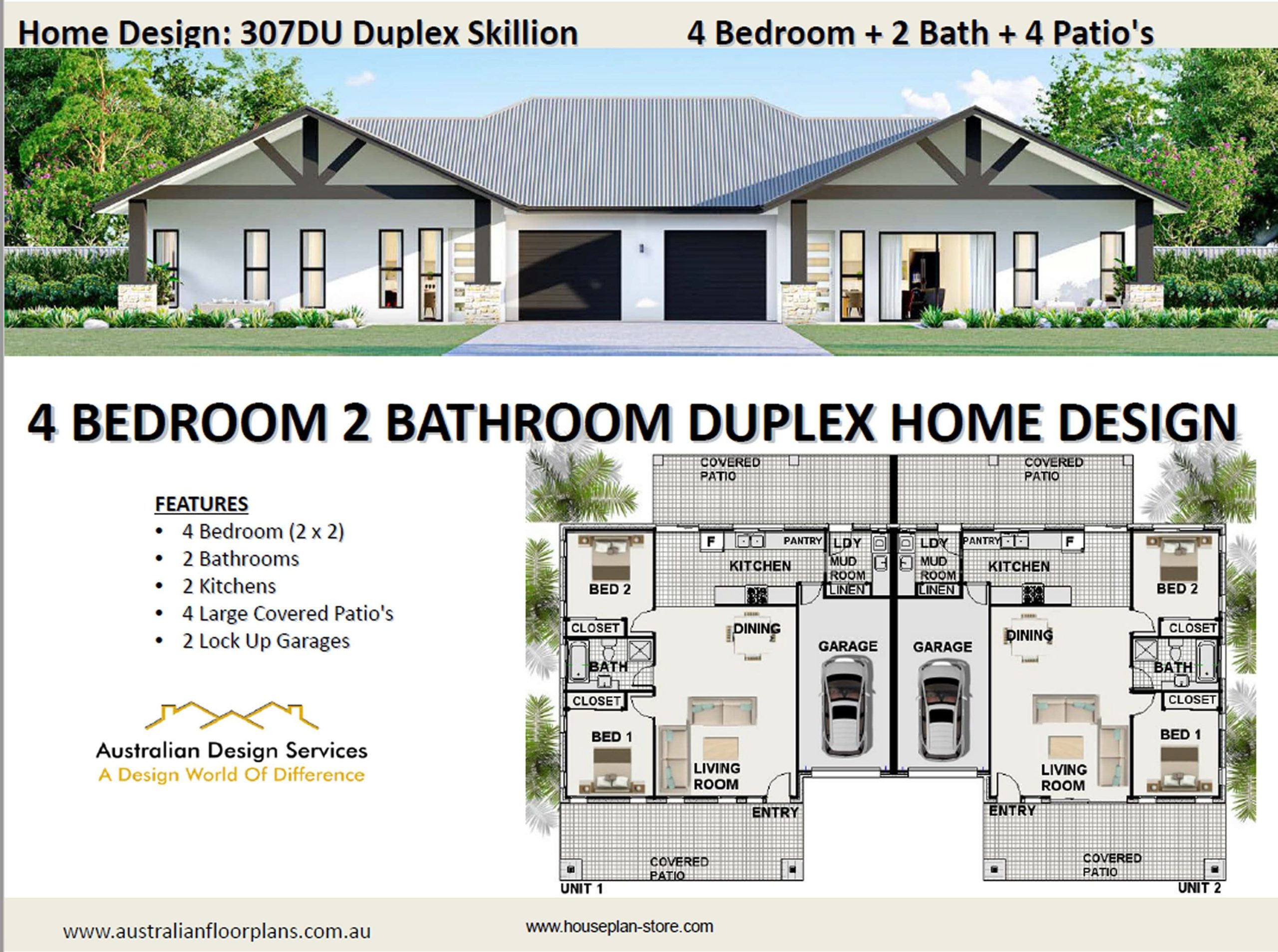Large Duplex Floor Plans inside Balancing Privacy and Budget with Modern 2 Bedroom Duplex Layouts