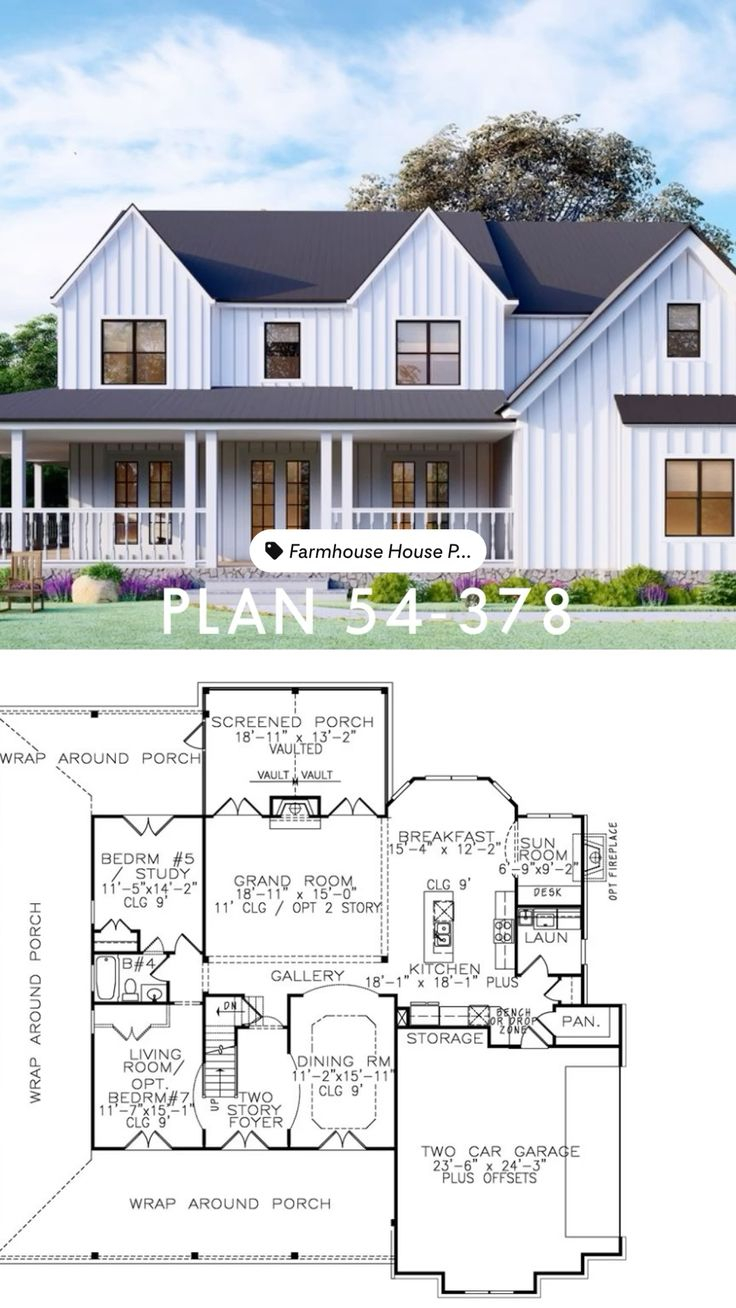 Modern Farmhouse Plans With Wraparound Porches inside Small House Plans With Wrap Around Porch